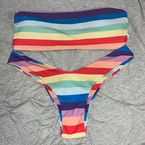 Rainbow bathing suit
